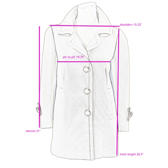 GERARD DAREL Cotton Peacoat ¾ Length Sleeve Snap Closure - Picture 12 of 12